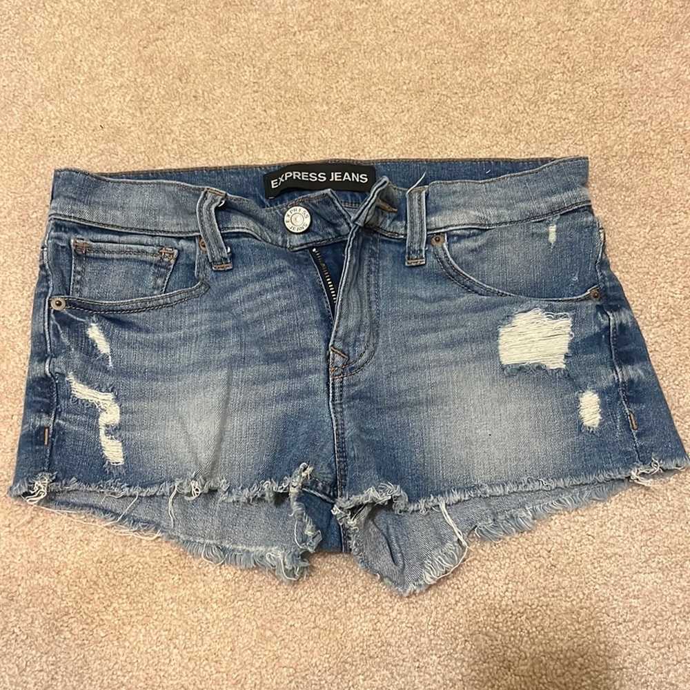 Express jean shorts